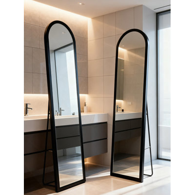 Full Length Mirror with Adjustable Brightness and 3 Color Modes, Free Standing or Wall Mounted for Versatile Use