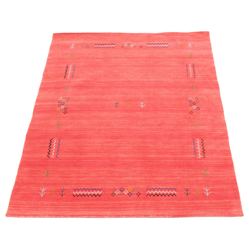 Tapis rose foncé Kashkuli Gabbeh 3 pi 9 po x 6 pi 1 po