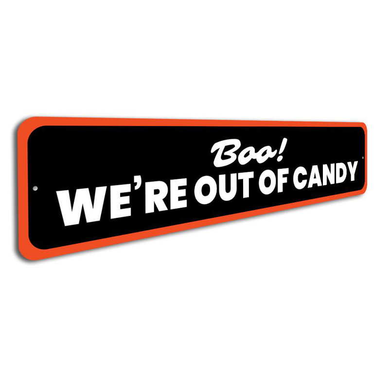 Panneau en aluminium «Out of Candy», H 6 po x l 24 po x P 0,06 po