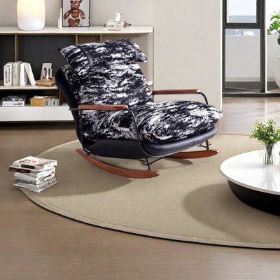 Chaise berçante ergonomique et luxueuse