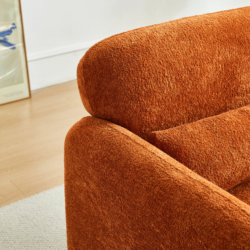 Fauteuil 34 "Boucle Cloud, Orange