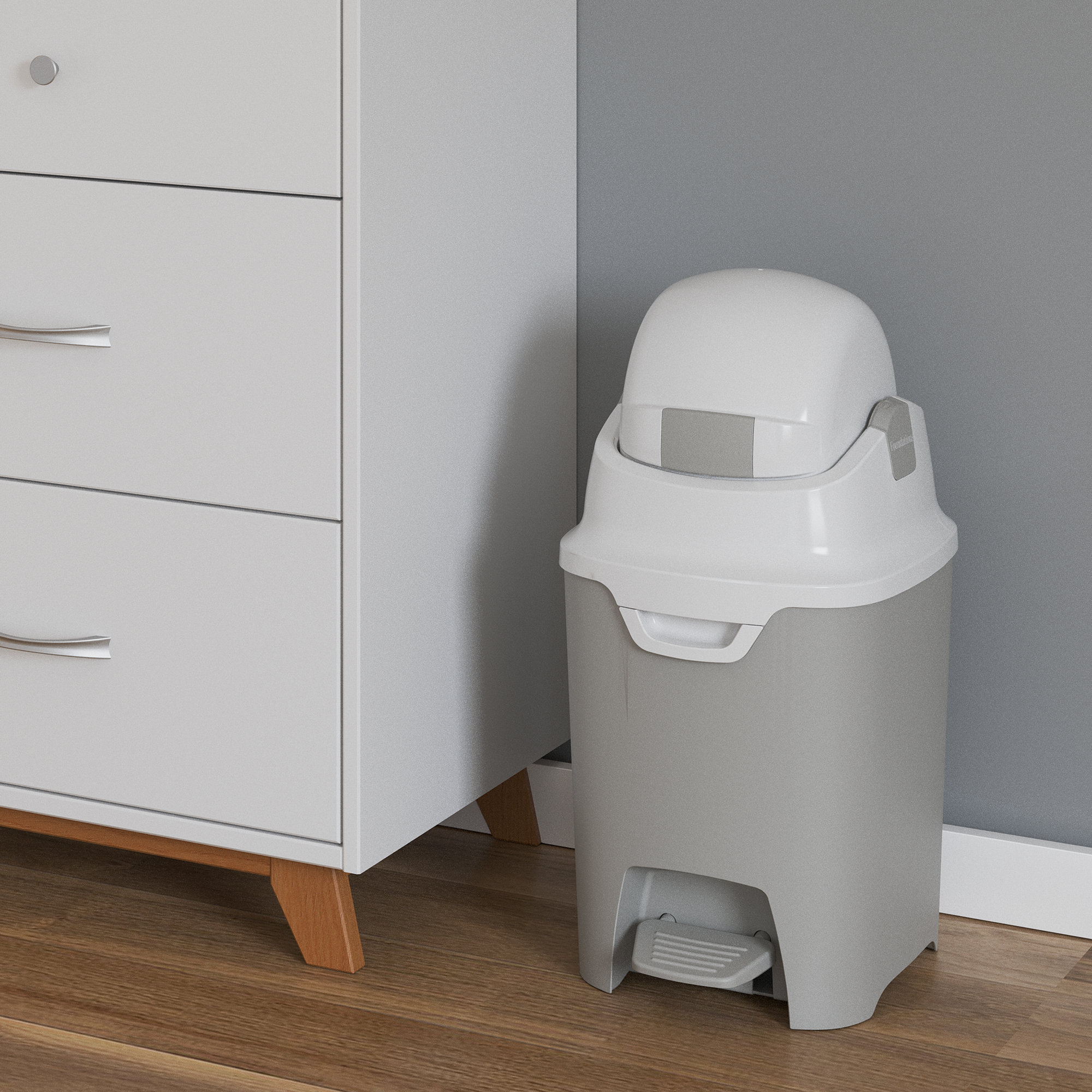 Foundations Mini HandsFree Diaper Pail Wayfair Canada