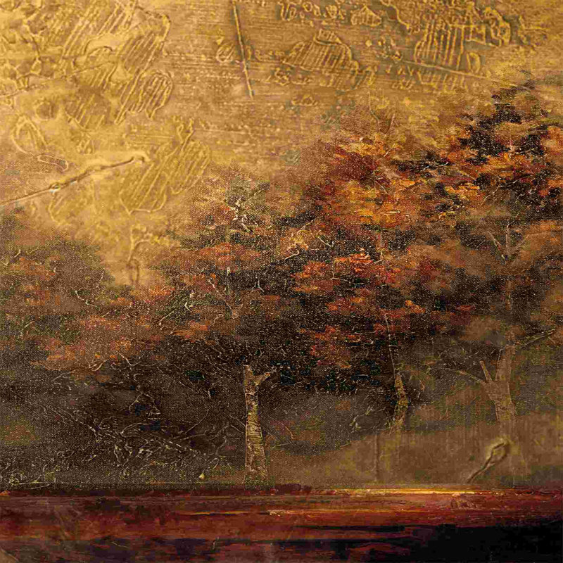 Paysage d'automne 12 - reproduction sur toile tendue, L 20 po x H 20 po