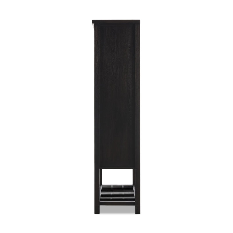 Dalton Cabinet-Aged Natural Oak, Smoked Black
