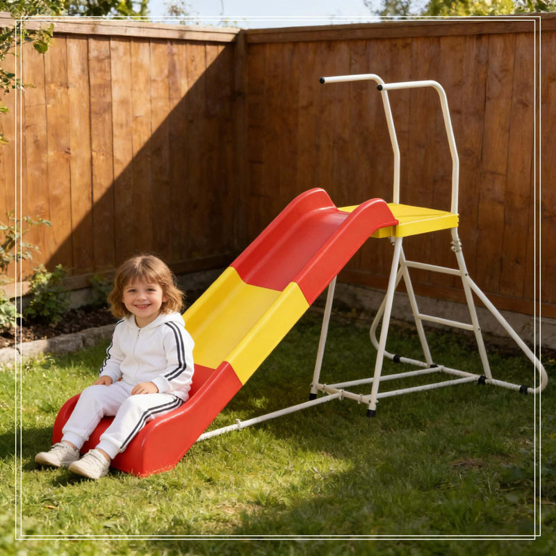 Glissade pour enfants, aire de jeux autoportante en métal