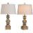 Set Of 2 With Light Undertone Resin Table Lamp With Shade-839334443-839334442