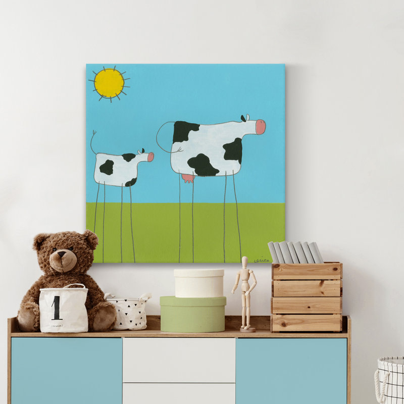 Kirkpatrick «Leg Cow I», reproduction sur toile tendue, H 12 po x l 12 po x P 1,5 po