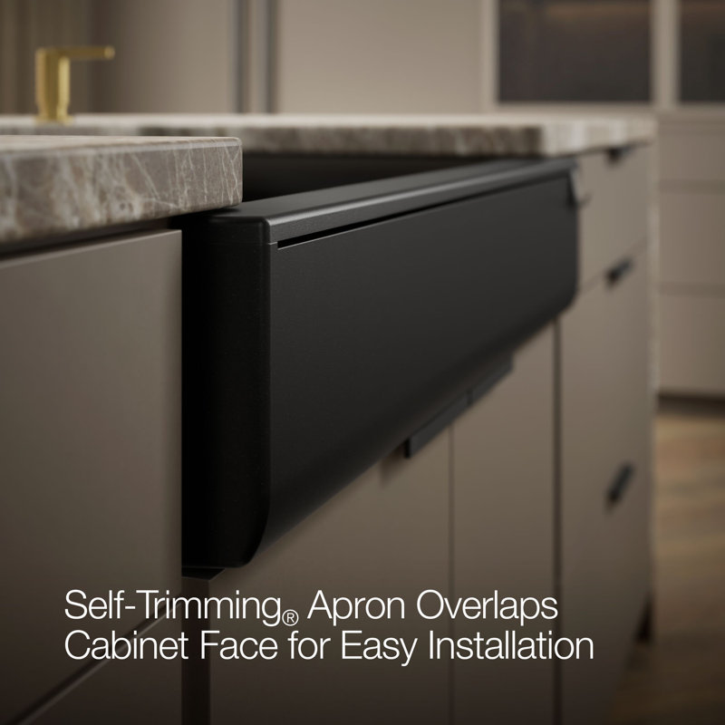 CAIRN 1 BASIN 36-In SHORT APRN, Matte Black