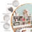 Latitude Run® Wooden 5 Cube Storage Cabinet Bookcase-1790648460
