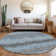 Premium Machine Washable Prisco Blue Rug