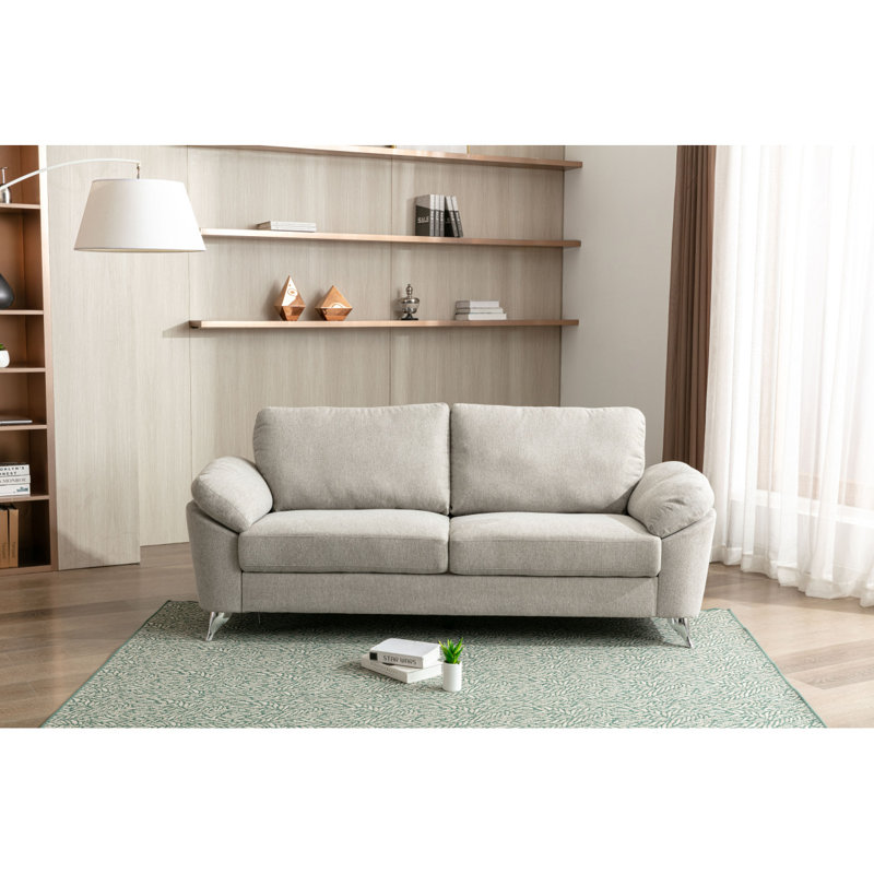 Canapé moderne 1pc avec pieds en métal