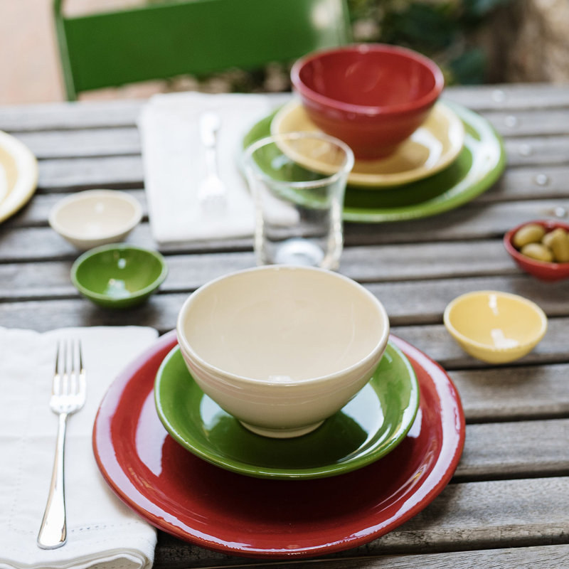 Cucina Fresca Handmade Terracotta Cereal Bowl, Crema