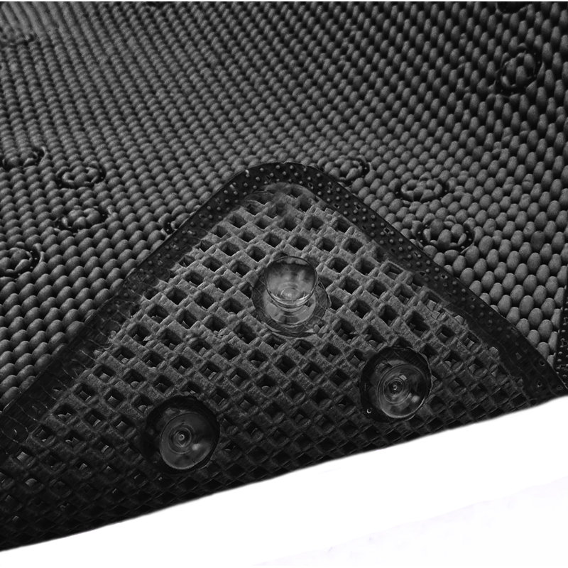 Aalasia Foam Non-Slip Shower Mat, Black
