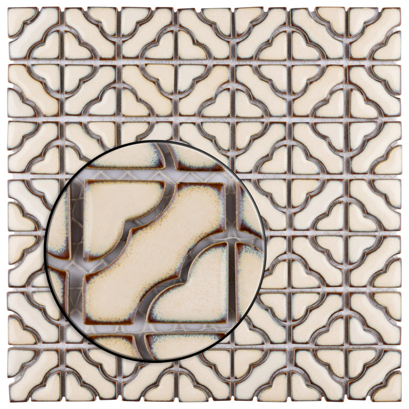 Tower 1.62" x 1.62" Porcelain Random Mosaic Wall & Floor Tile