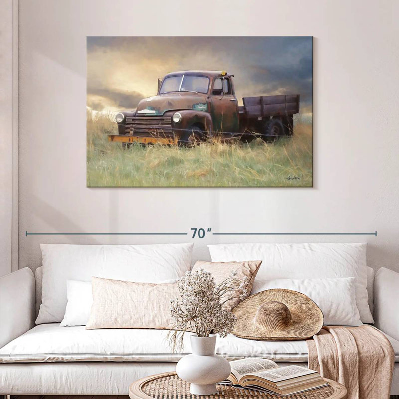 Mehar Rusty Chevy, 30" H x 45" W
