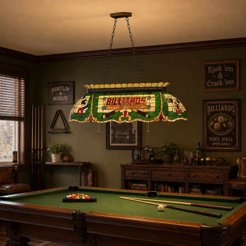 Luminaire pour table de billard Tiffany Cosme