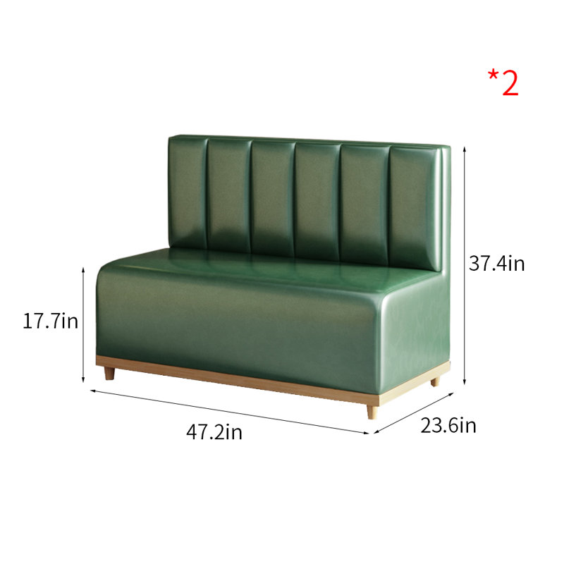 Banc rembourré simple en similicuir