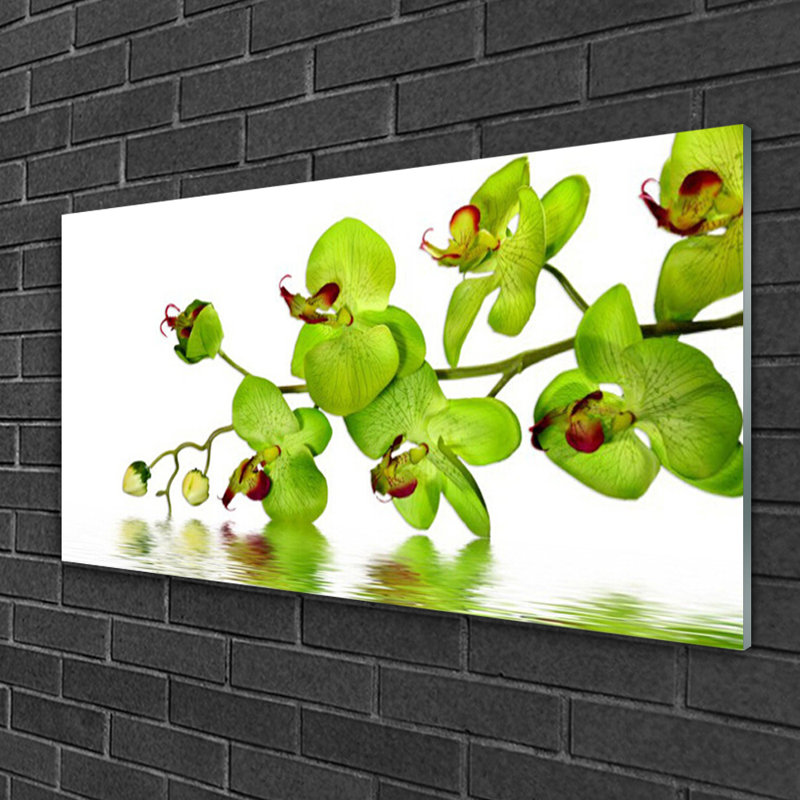 Floral Flowers - Unframed Photograph on Glass