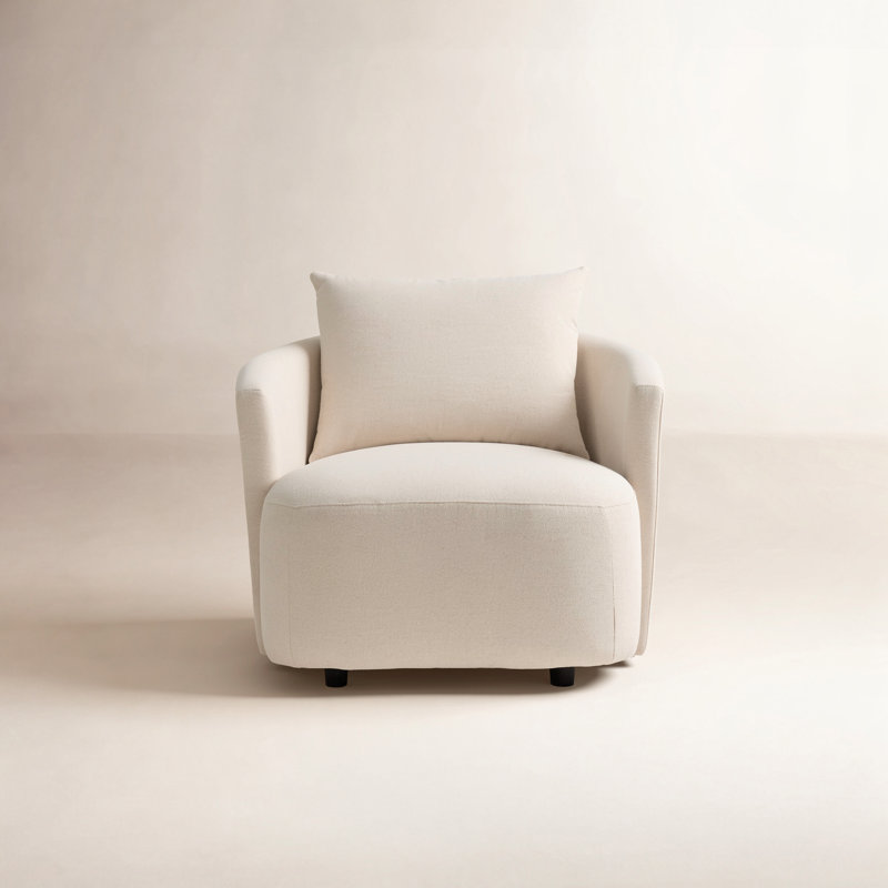 Farrah Chaise Lounge, Crypton Wayfarer Snow Polyester