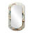 Intricate Abstraction Beige Shapes II - Abstract Metal Art Decor - Asymmetrical Modern Wall Mirror-107247797