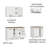Latitude Run 4-Piece Garage and Utility Room Storage Cabinet Set 78 Inch with 33 Inch Base Cabinet and 31 Inch Slim Wall Cabinet Modular Storage Organization Unit - White