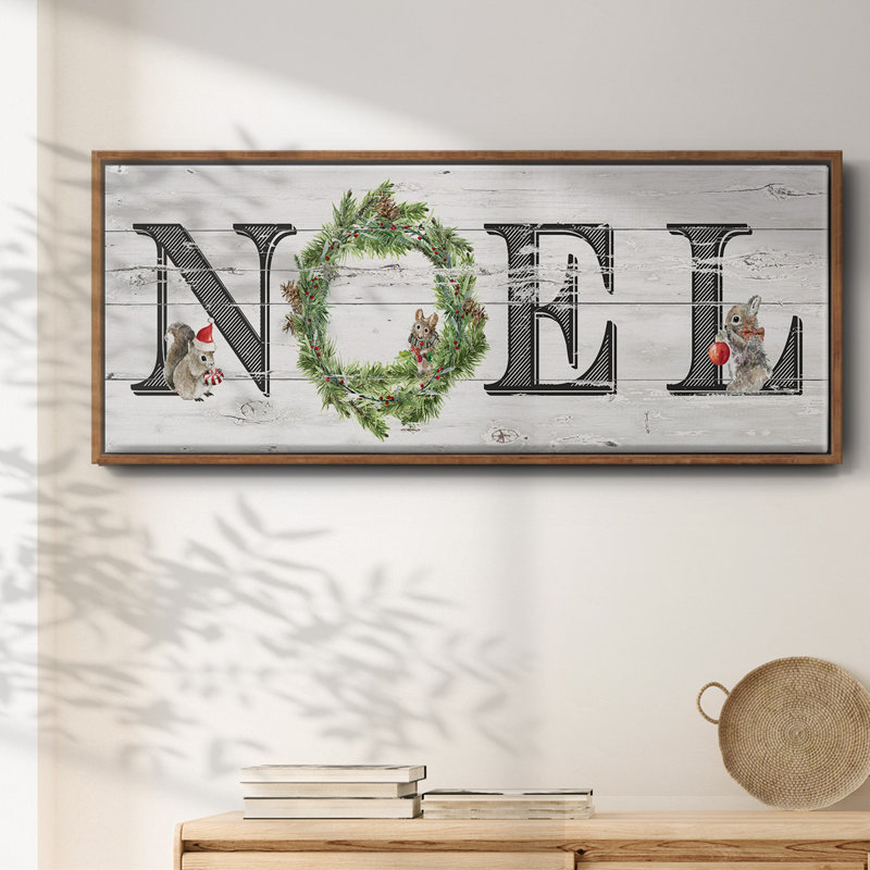 Farmhouse Noel - toile encadrée