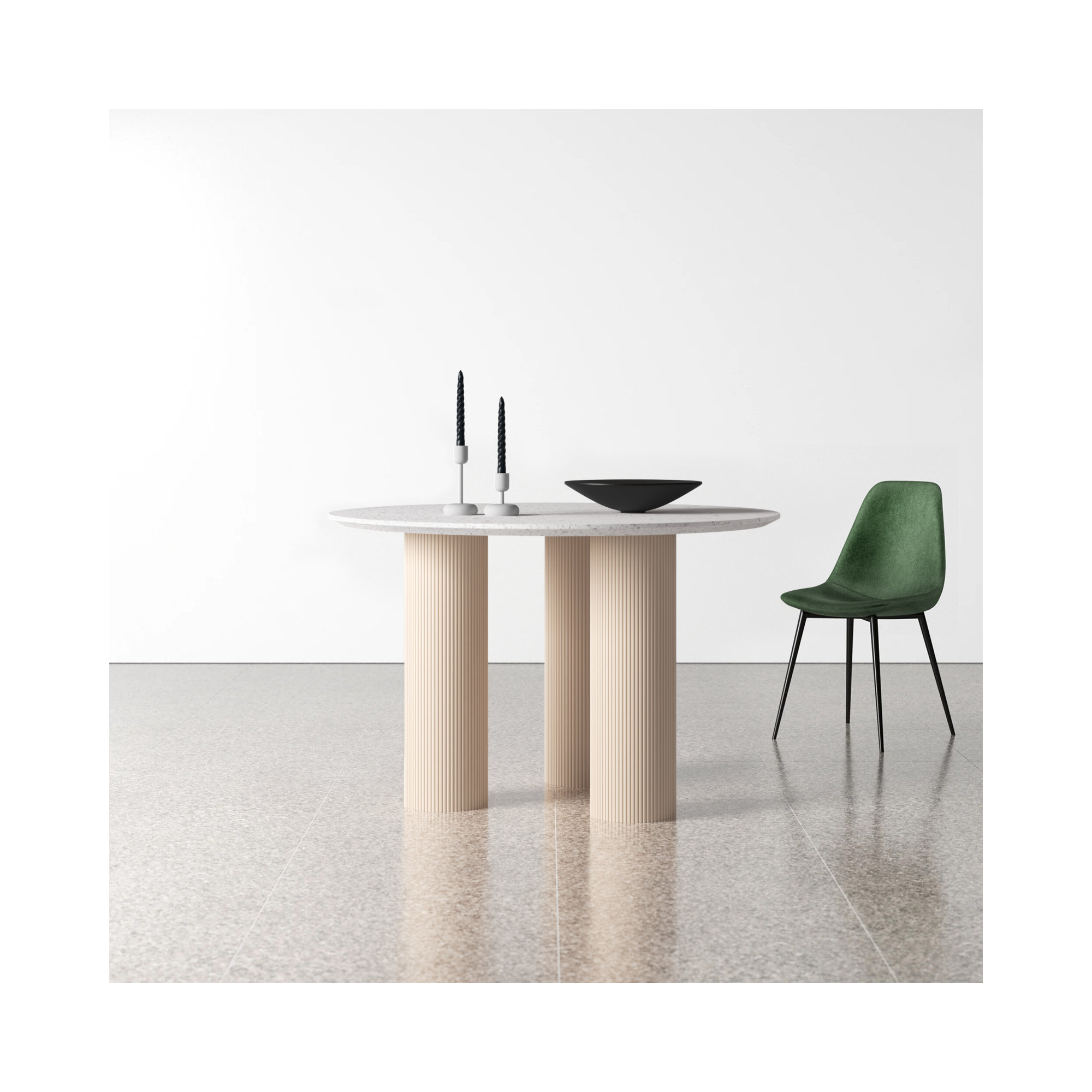 Parcino Concrete Indoor/Outdoor Dining Table