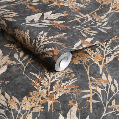 Papier peint solstice doré