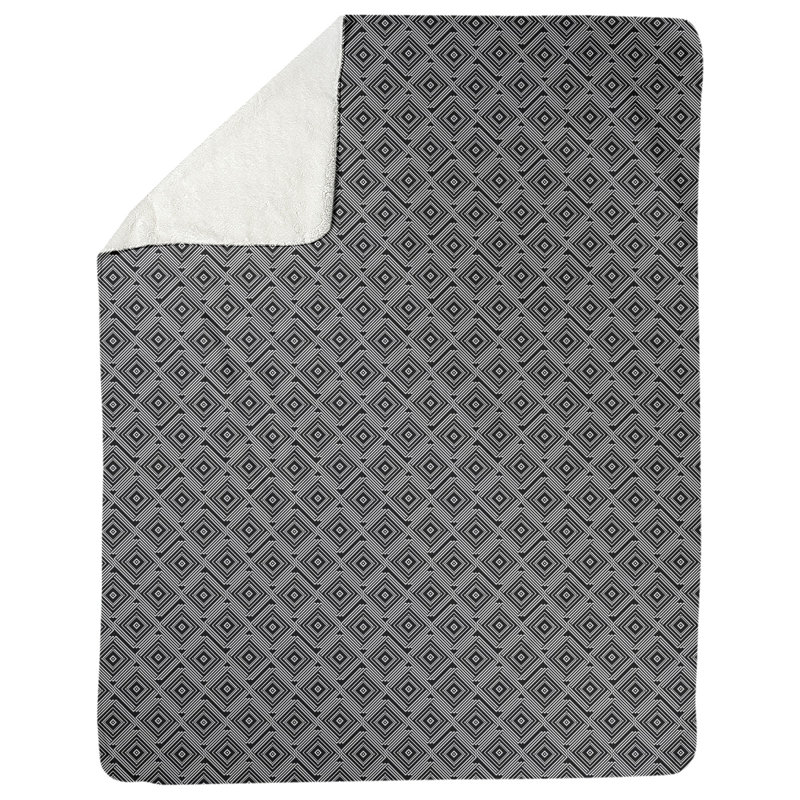 Couverture polaire Katelyn Elizabeth, L 52,5 po x L 62,5 po, Blanc