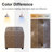 Square Faux Leather Storage Ottoman with Reversible Tray-217906096