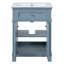 Armoire de salle de bain 24 po Vintage Elegance avec portes à fermeture douce et tablette réglable-950967599