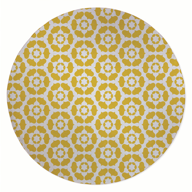 Cleo Outdoor Rug, Round 5'