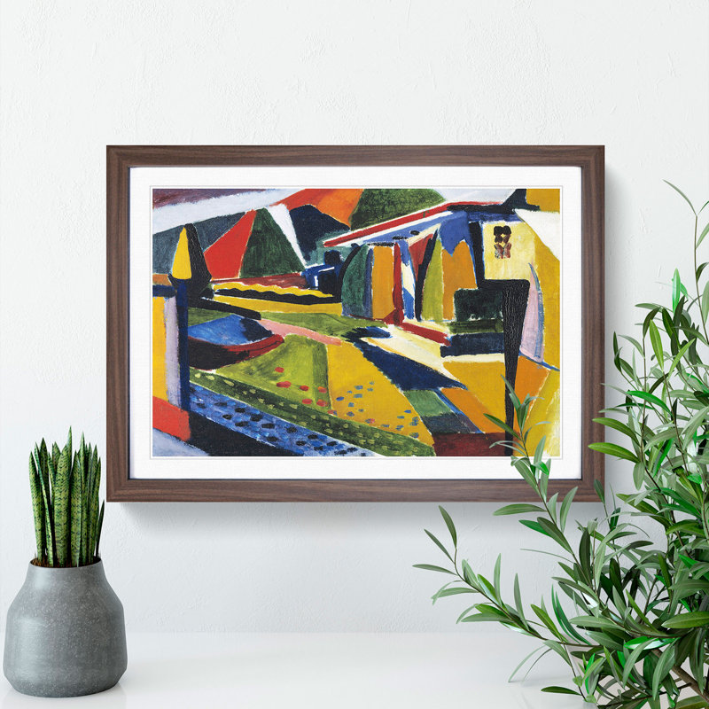 Home Garden Vol.1 by Henry Lyman Sayen - Framed Print, 48cm H x 65cm W x 2cm D, Walnut Framed