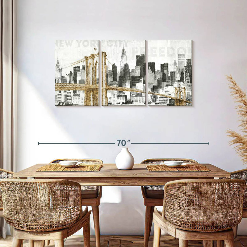 Senne, New York, horizon I, H 27 po x l 56 po
