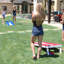 Ensemble de jeu de cornhole en bois massif 4 pi x 2 pi - Jeux d'extérieur avec étui de transport-40567753