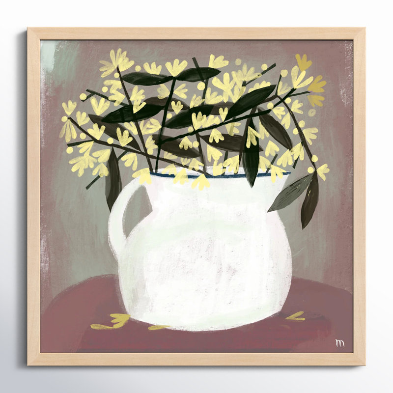 Calycanthus Painting by StudioM, Maple, 30" H x 30" W x 1.25" D