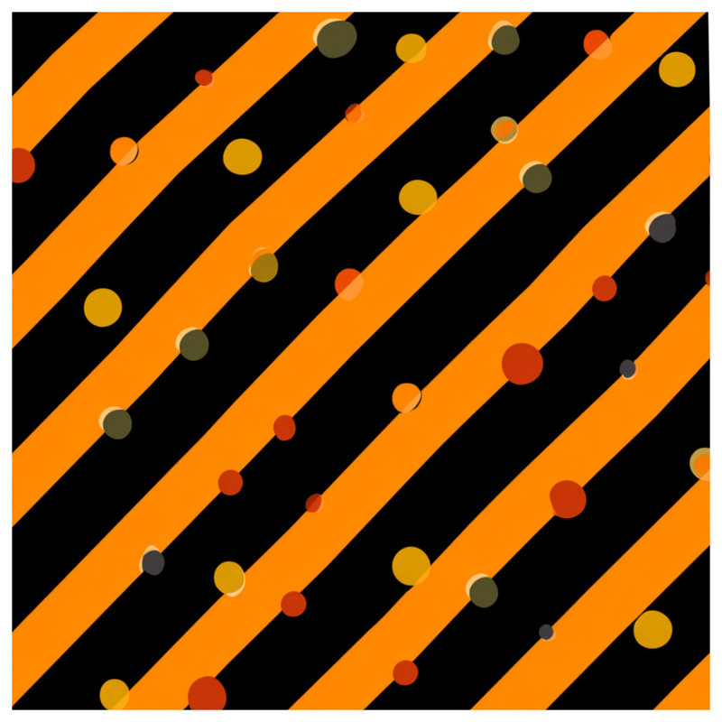 Orange Stripes Bedding Pattern Comforter Modern, King