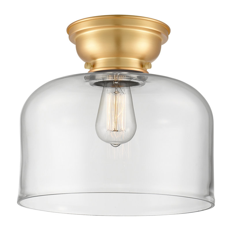 Plafonnier encastré 12 lumières 1 lumière Donaldson, Ampoule non incluse, Clair, Or satiné