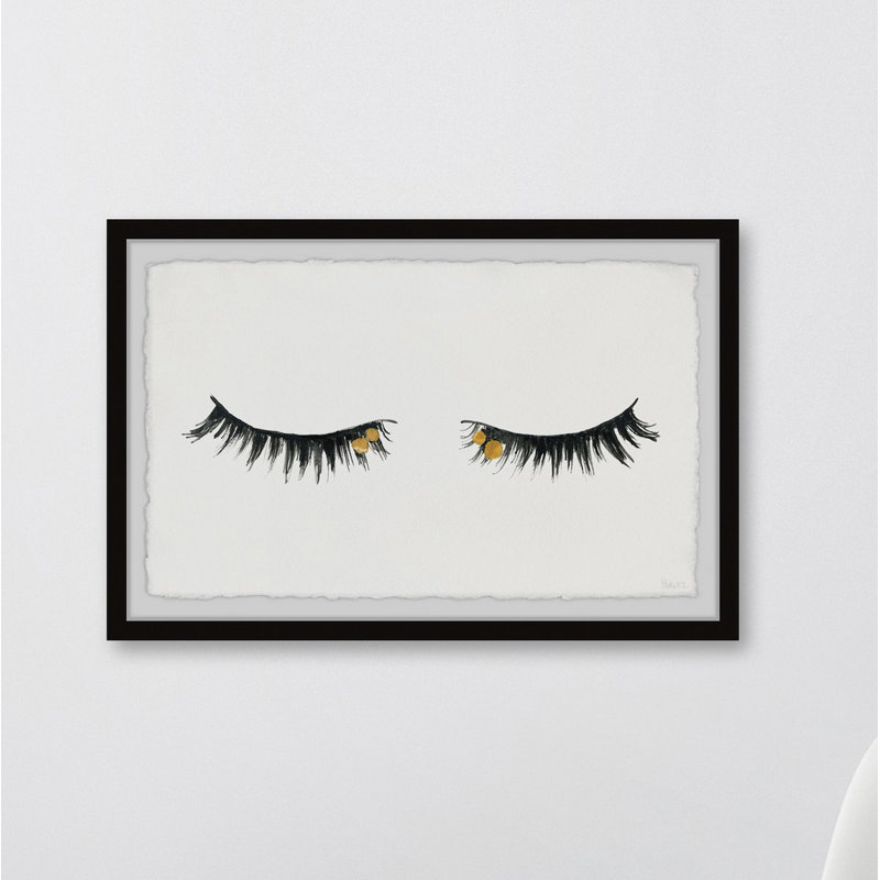 «Golden Lash II», reproduction encadrée, H 8 po x l 12 po x P 1,5 po