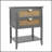 Natural Rattan 2-Drawer Side Table with Semi-Circular Handles, Perfect for Bedroom and Living Room Decor-835796790