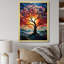 Baobab africain aux couleurs de l'arc-en-ciel - Art mural sur toile, arbre baobab-134141819-97170049