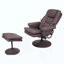 Fauteuil inclinable pivotant en cuir Scratch Cat