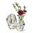 Medium Modern Cut Bud Vase