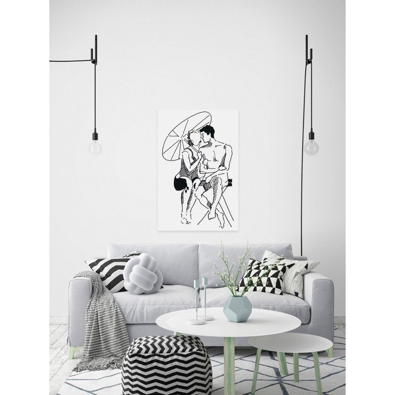 « new love », reproduction d’art sur toile tendue, H 12 po x l 8 po x P 1,5 po