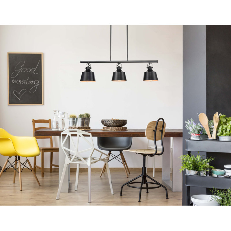 Matte Black 35.5" LED Indoor/Outdoor Island Pendant Light