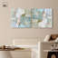 «Jade Sweep I Set Canvas Modern Trendy Art» par Art Remedy-112497680-112497683