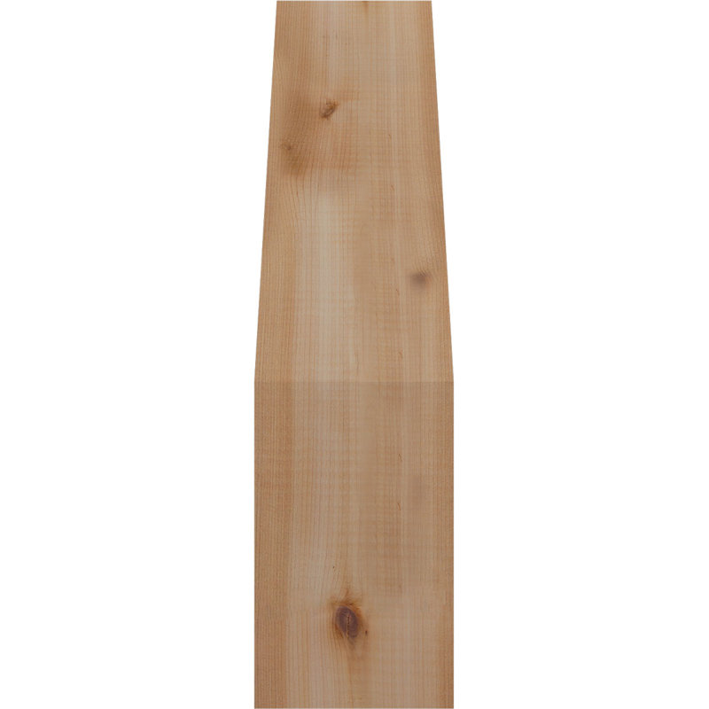 Attelle impériale du genou, Cèdre rouge, Lisse, H 22 po x l 5,5 po x P 10 po