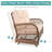 Simba Wicker 6 - Person Patio Conversation Set with Cushions