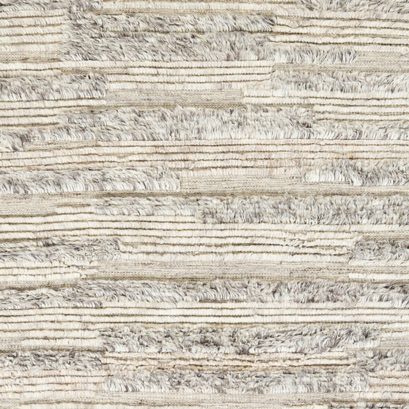 Timi Wool Area Rug in Beige, Rectangle 2' x 3'