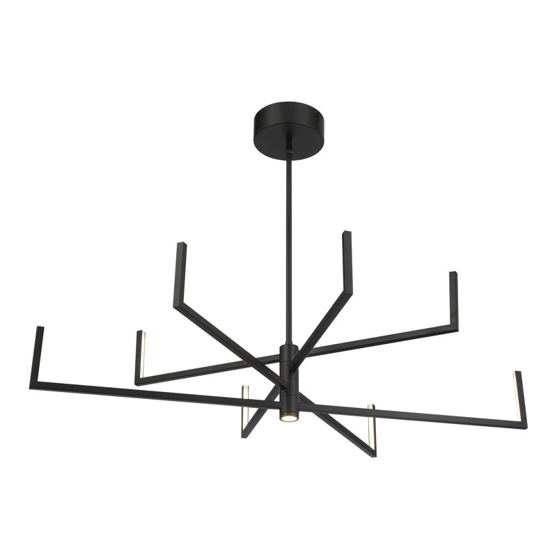 Gospodin 8 Light LED Chandelier In Coal Finish